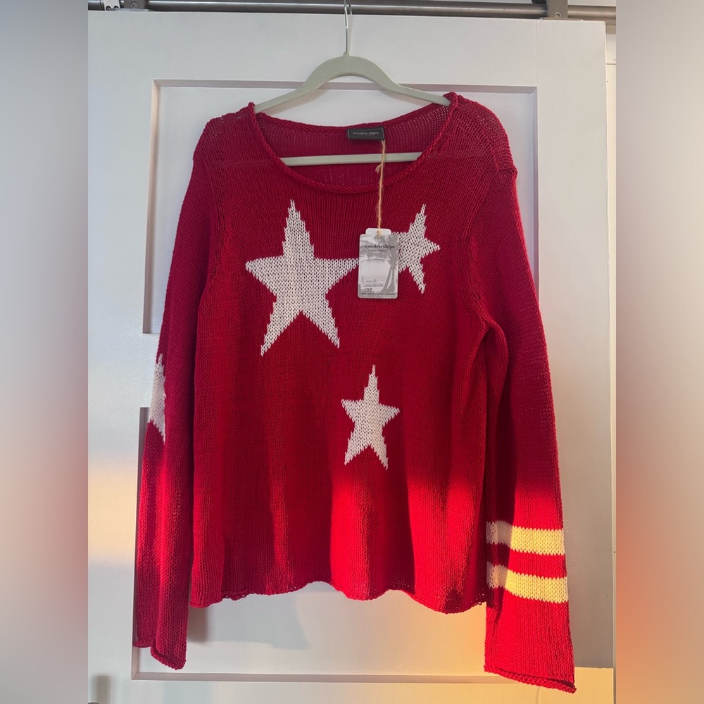 STARS + STRIPES TOP COTTON Wooden Ships